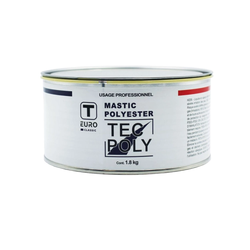 T EURO  MASTIC POLYESTER TECPOLY 1.8kg pour métaux (avec durcisseur)