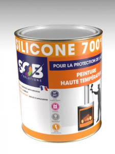SILICONE ALUMINIUM MAT 700° boite 1 kg haute température SOB 02841 prix au kg